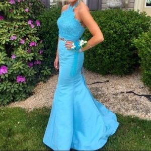 Sherri Hill blue two piece size 4!